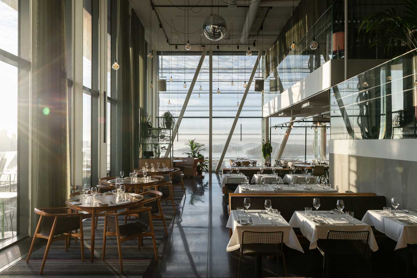 MUNCH’s restaurant in daylight before opening hours. Photograph.