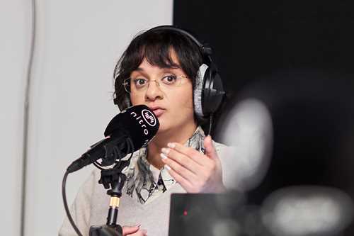 Zeenat Amiri, fra opptak av lydserien SOLO OSLO: din stemme. Foto: Kilian Munch © Munchmuseet