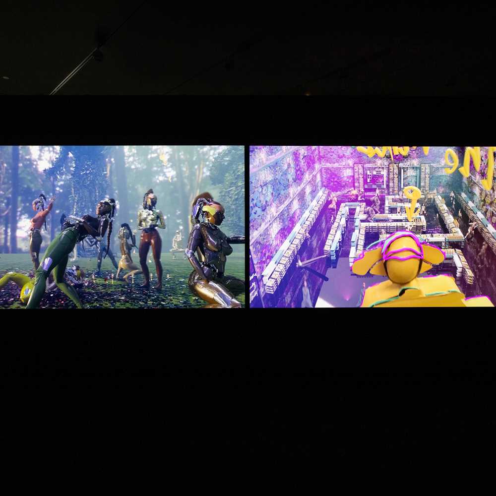 Installation view from THE MACHINE IS US