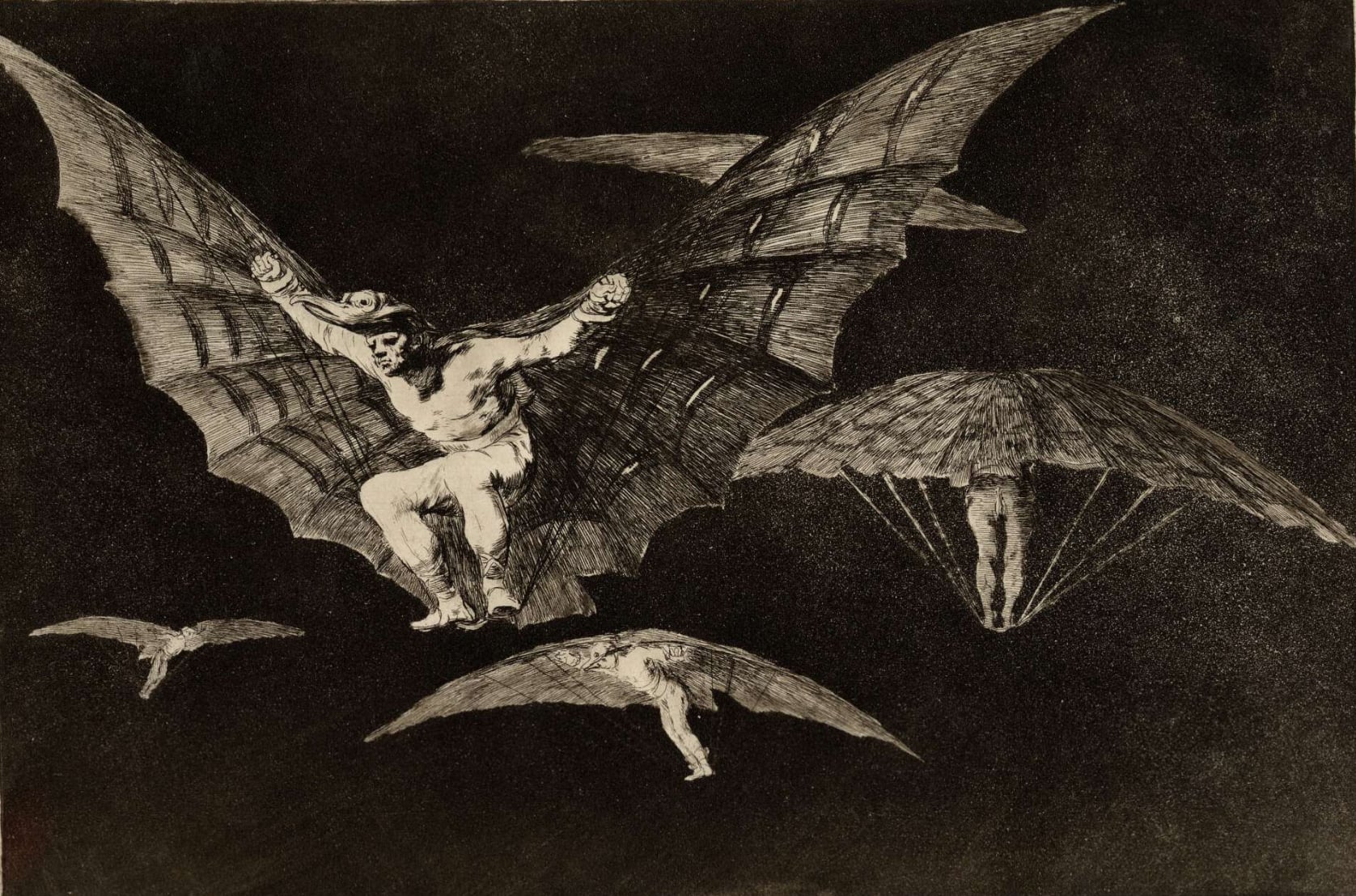 Francisco de Goya, Modo de volar (A Way of Flying), 1816-23