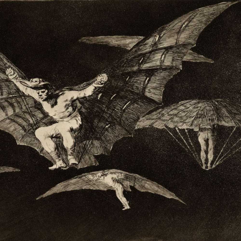 Francisco de Goya, Modo de volar (A Way of Flying), 1816-23