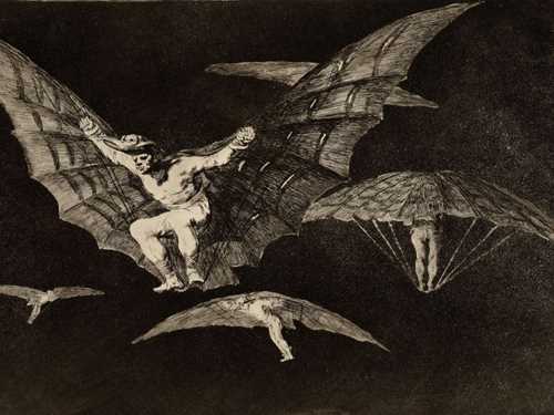 Francisco de Goya, Modo de volar (A Way of Flying), 1816-23