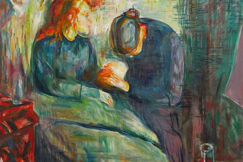 Edvard Munch: Det syke barn. Olje på lerret, 1925. Foto: Munchmuseet