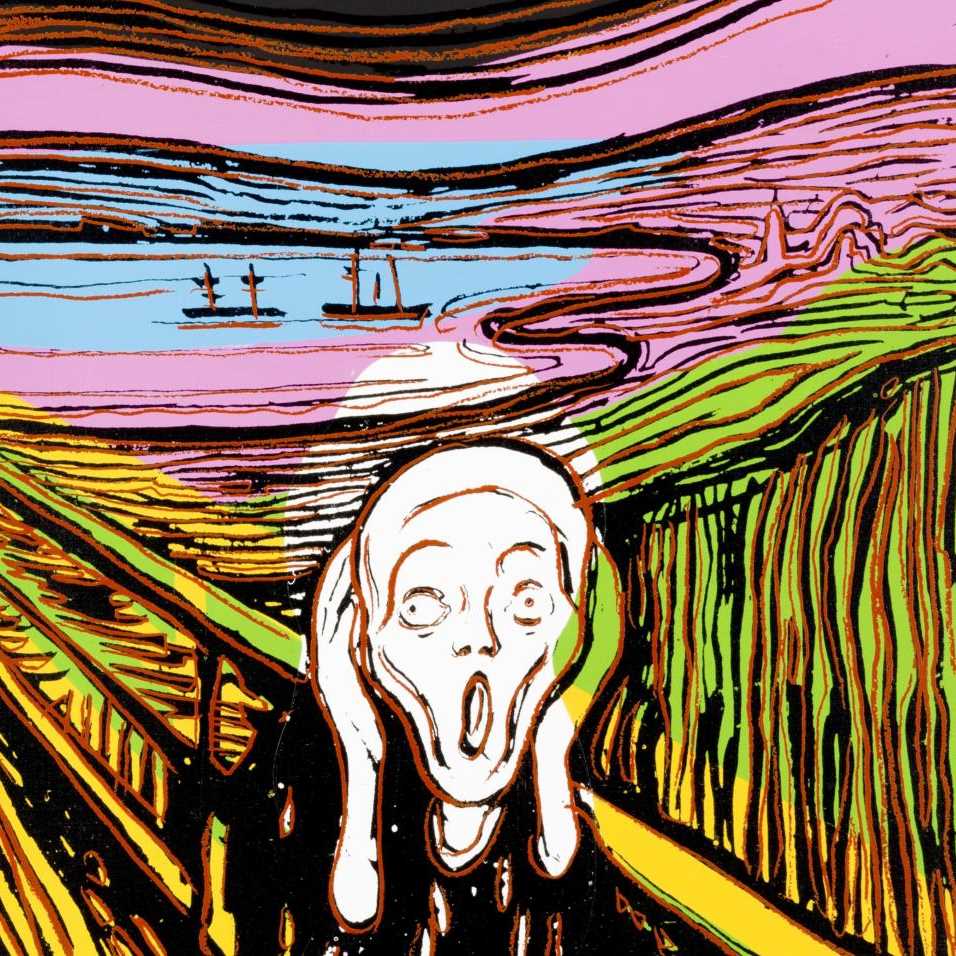 Andy Warhol: The Scream (After Munch), 1984. © The Andy Warhol Foundation for the Visual Arts. Photo: Sparebankstiftelsen DNB