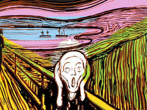Andy Warhol: The Scream (After Munch), 1984. © The Andy Warhol Foundation for the Visual Arts. Photo: Sparebankstiftelsen DNB